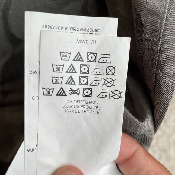 Calvin Klein Men Camo Button-Down Casual Shirt Green XL Military Army Camouflage - Picture 6 of 12